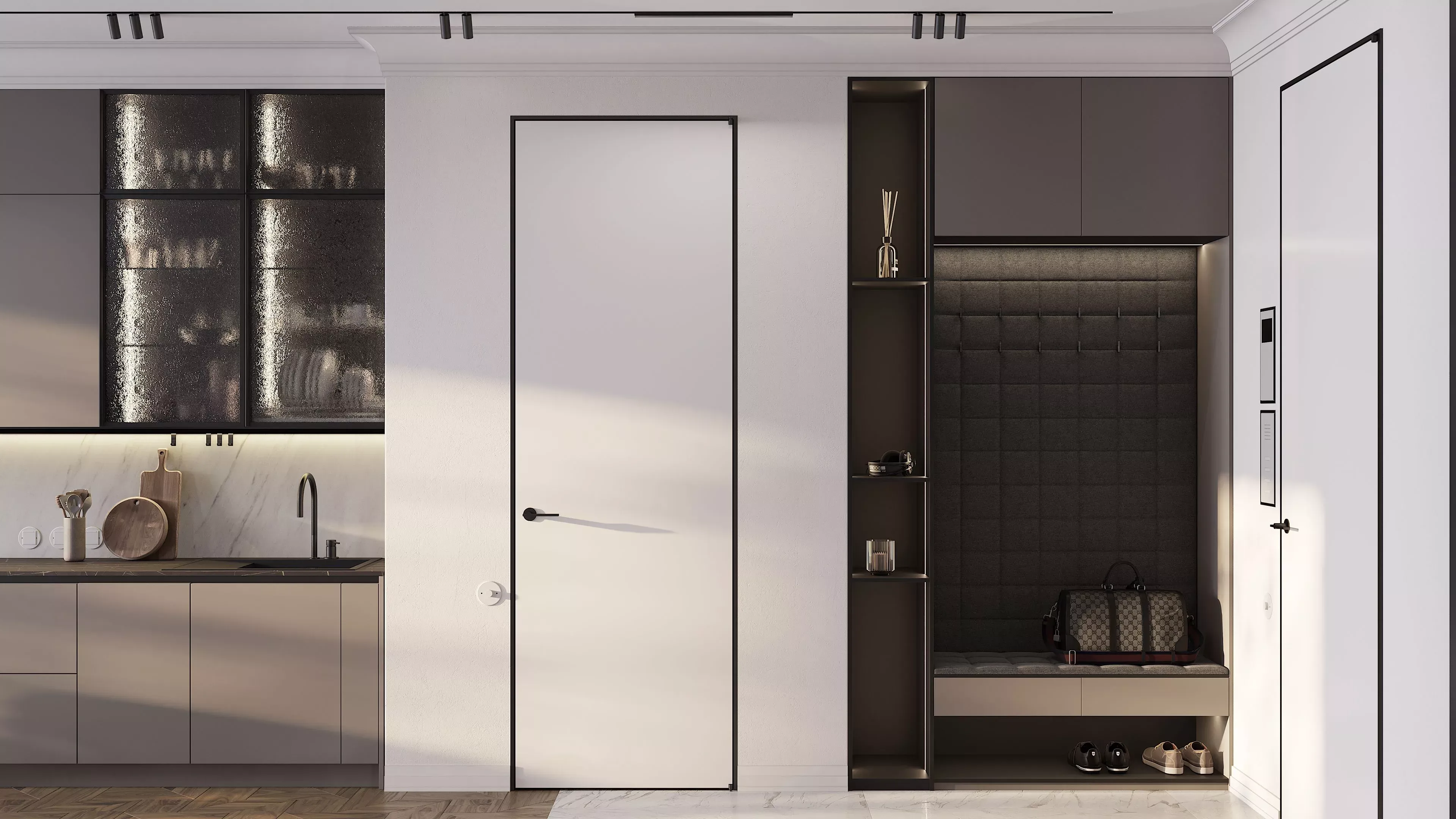 Прихожая, коллекция "INTEGRA" (арт. 155), мебель на заказ MrDoors