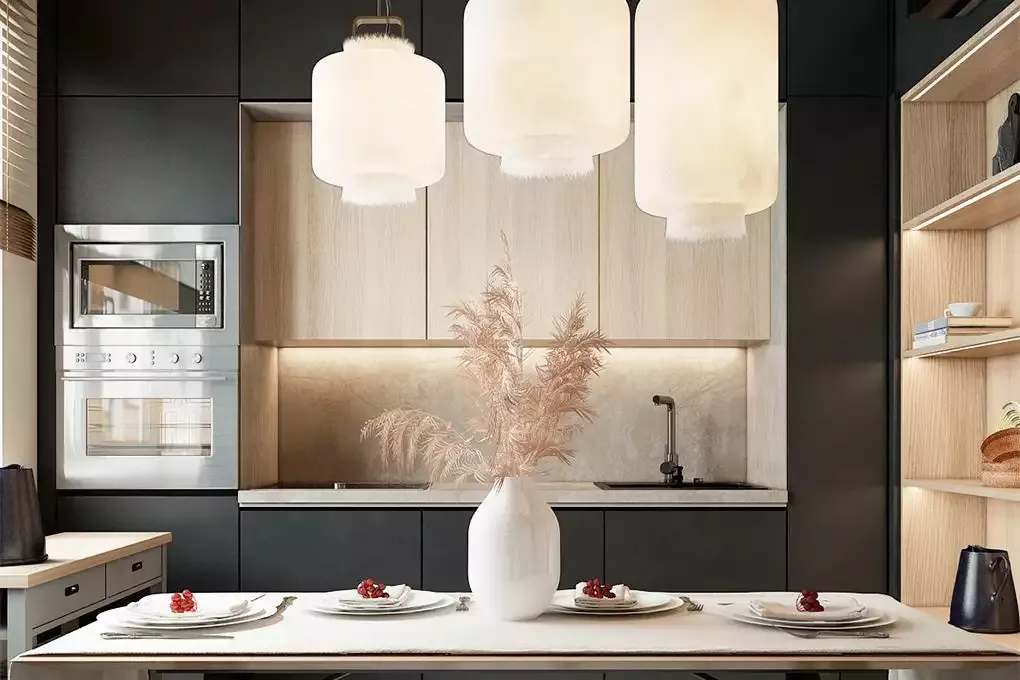 Проект "Кухня цвета сажи"