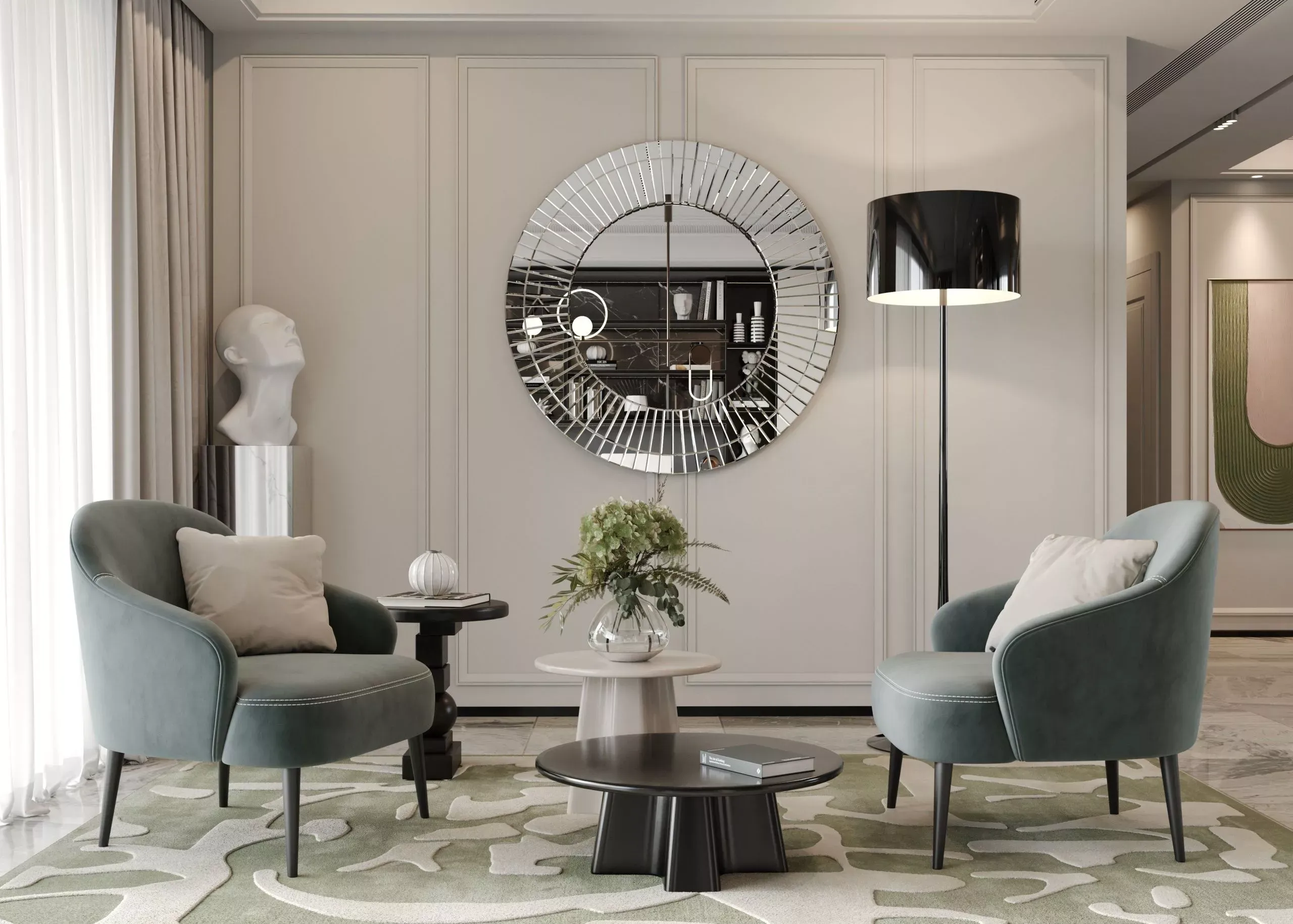 Кресло Tempo, зеленый (арт. Sof066), мебель на заказ MrDoors