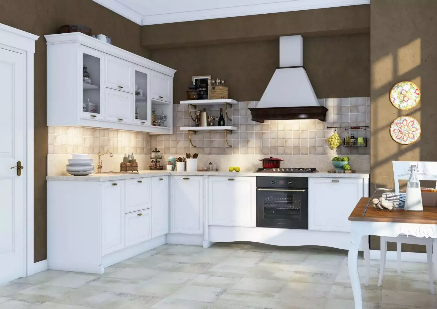 Кухня, коллекция "Боргезе" (арт. 005), мебель на заказ MrDoors