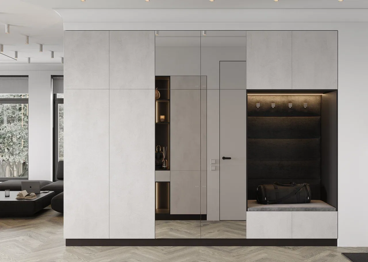 Прихожая, коллекция Домус (арт. Ant125), мебель на заказ MrDoors