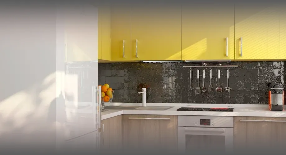 Чем закрыть фартук на кухне