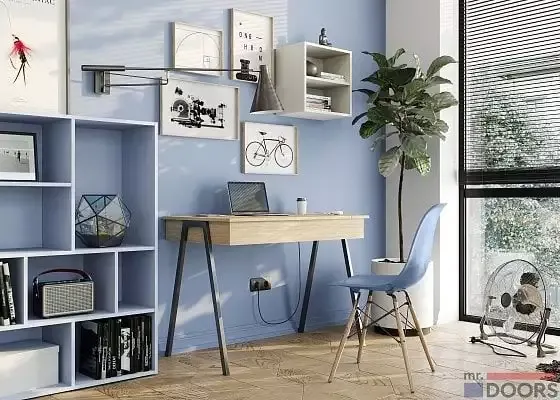 Фото рабочего стола с откидывающейся столешницей, мебель на заказ MrDoors