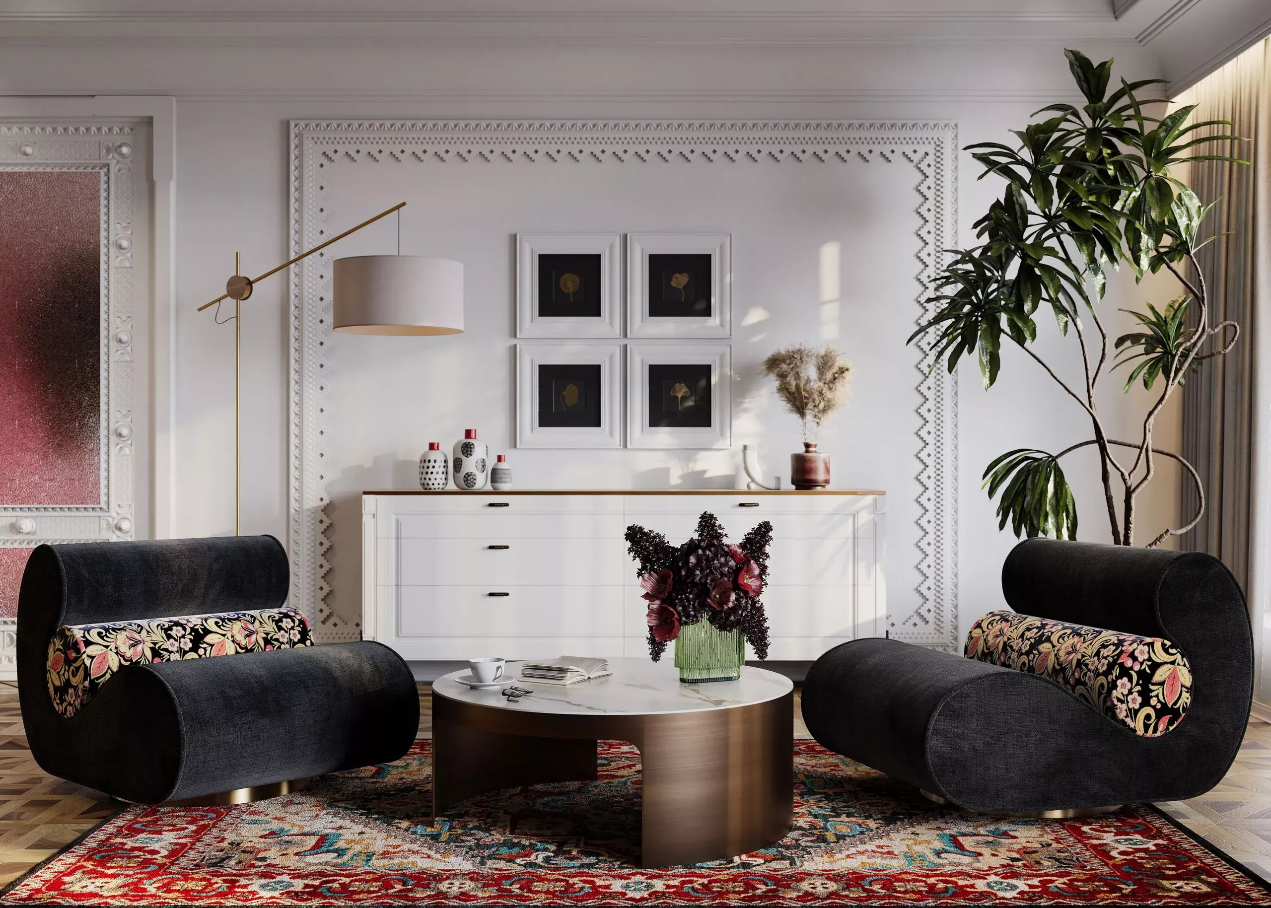 Кресло Pierre, черный (арт. Sof076), мебель на заказ MrDoors