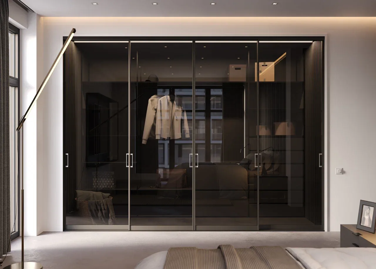 Гардеробная, коллекция Visio-T (арт. 096), мебель на заказ MrDoors