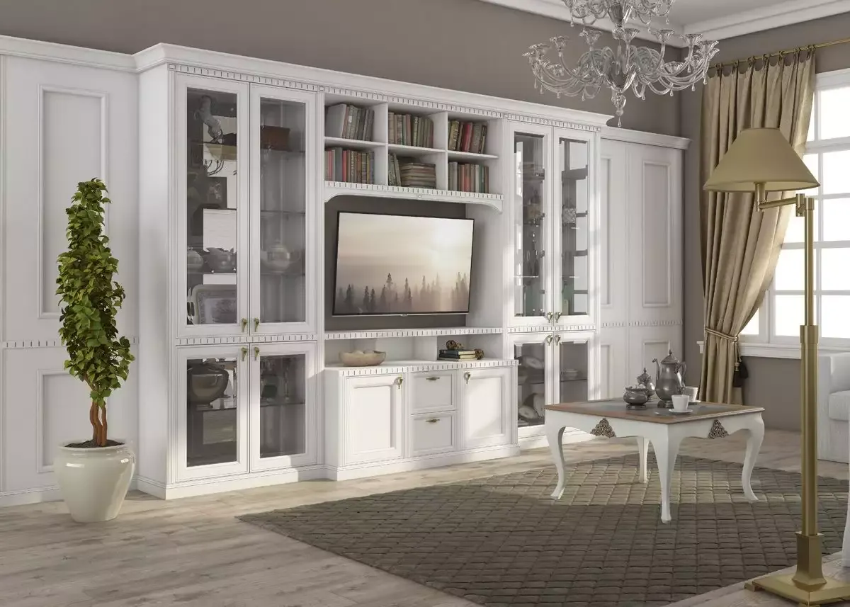 интерьер гостиной в классическом стиле 