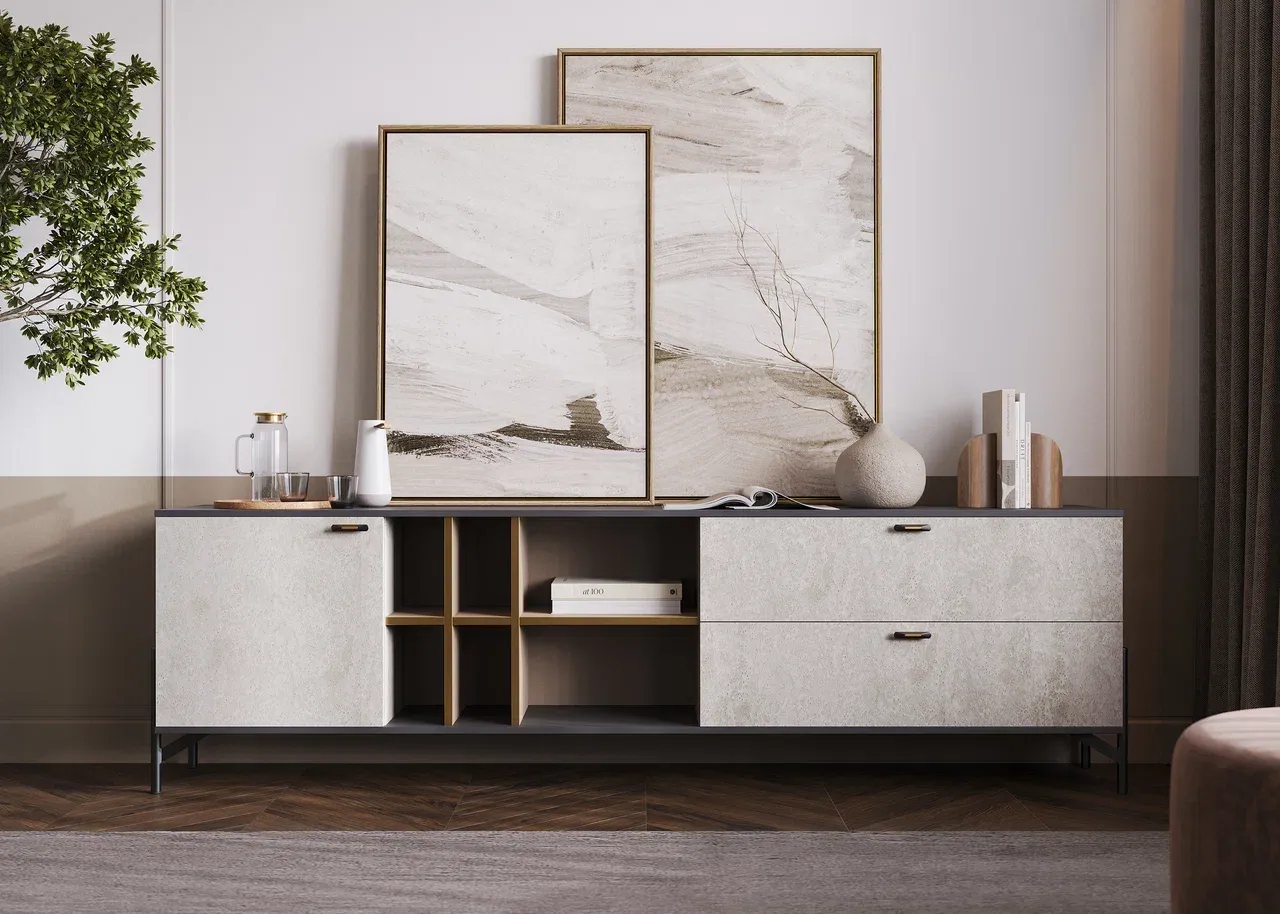 Комод с фасадами Trend и ножками Korfu210 (арт. Smf015), мебель на заказ MrDoors