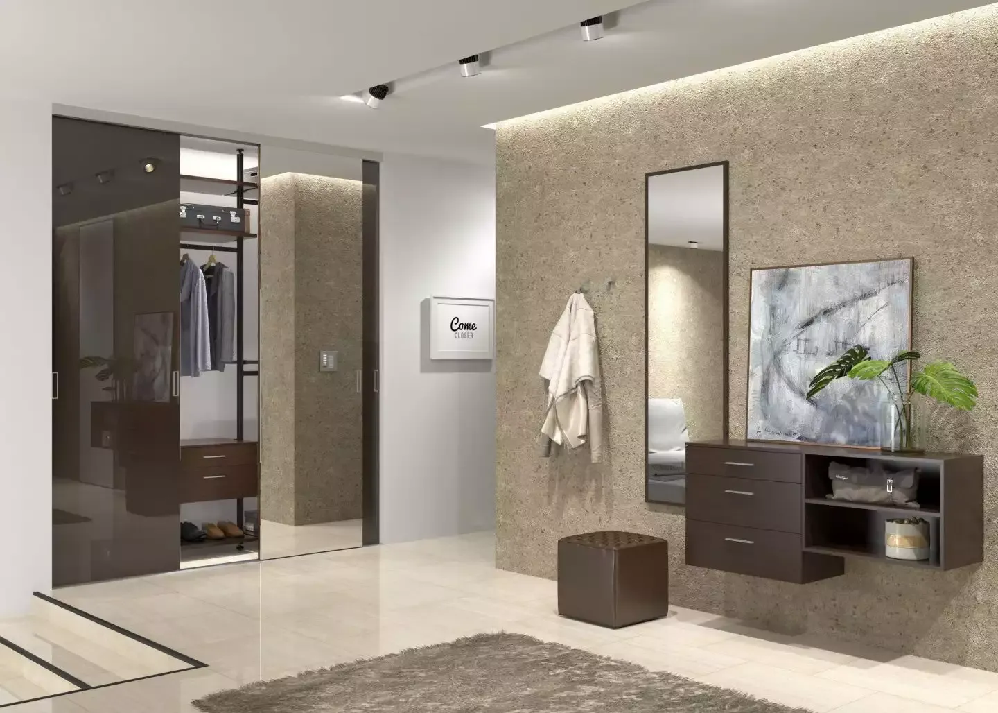 бежевая прихожая