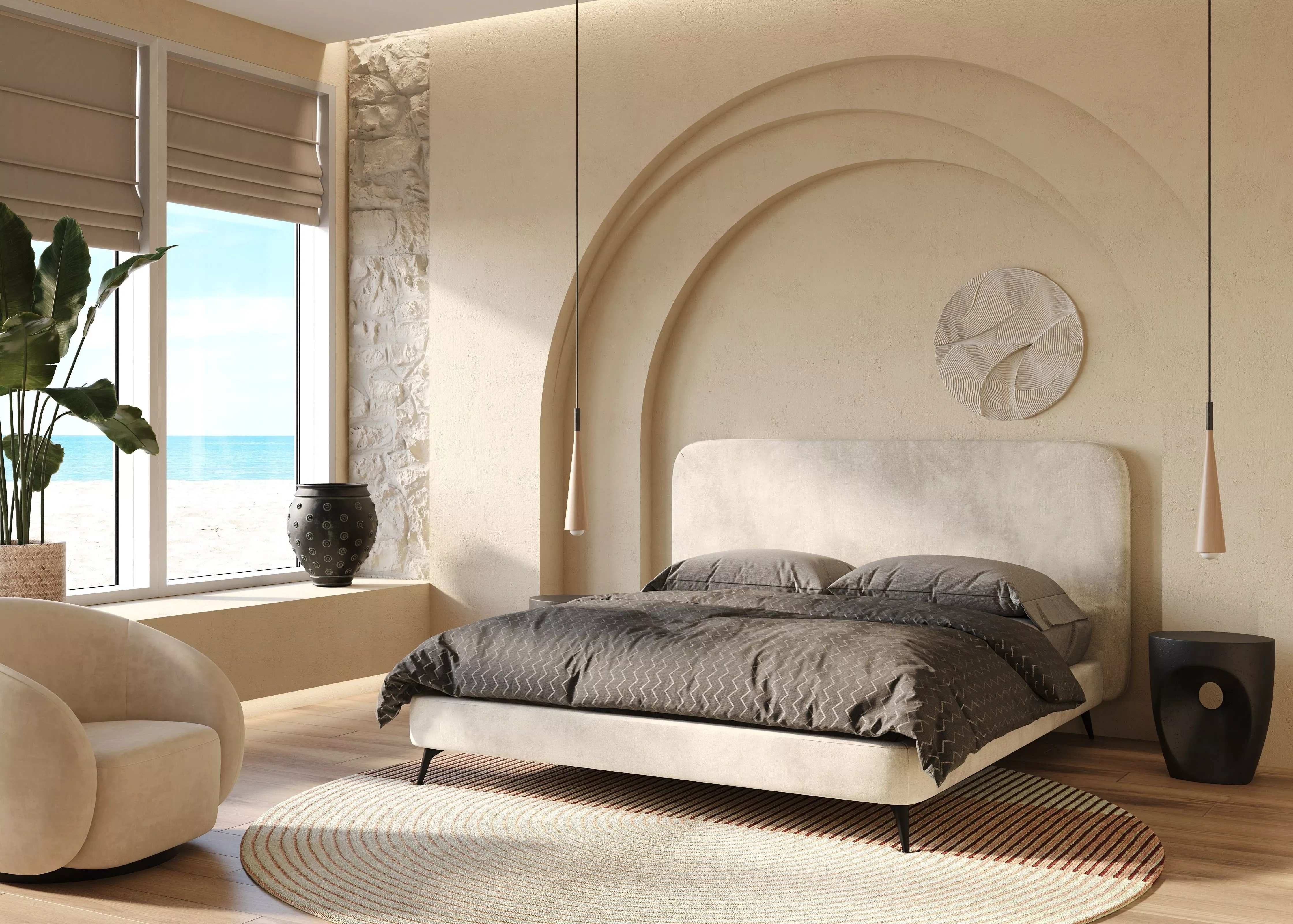 Дизайн изголовья кровати