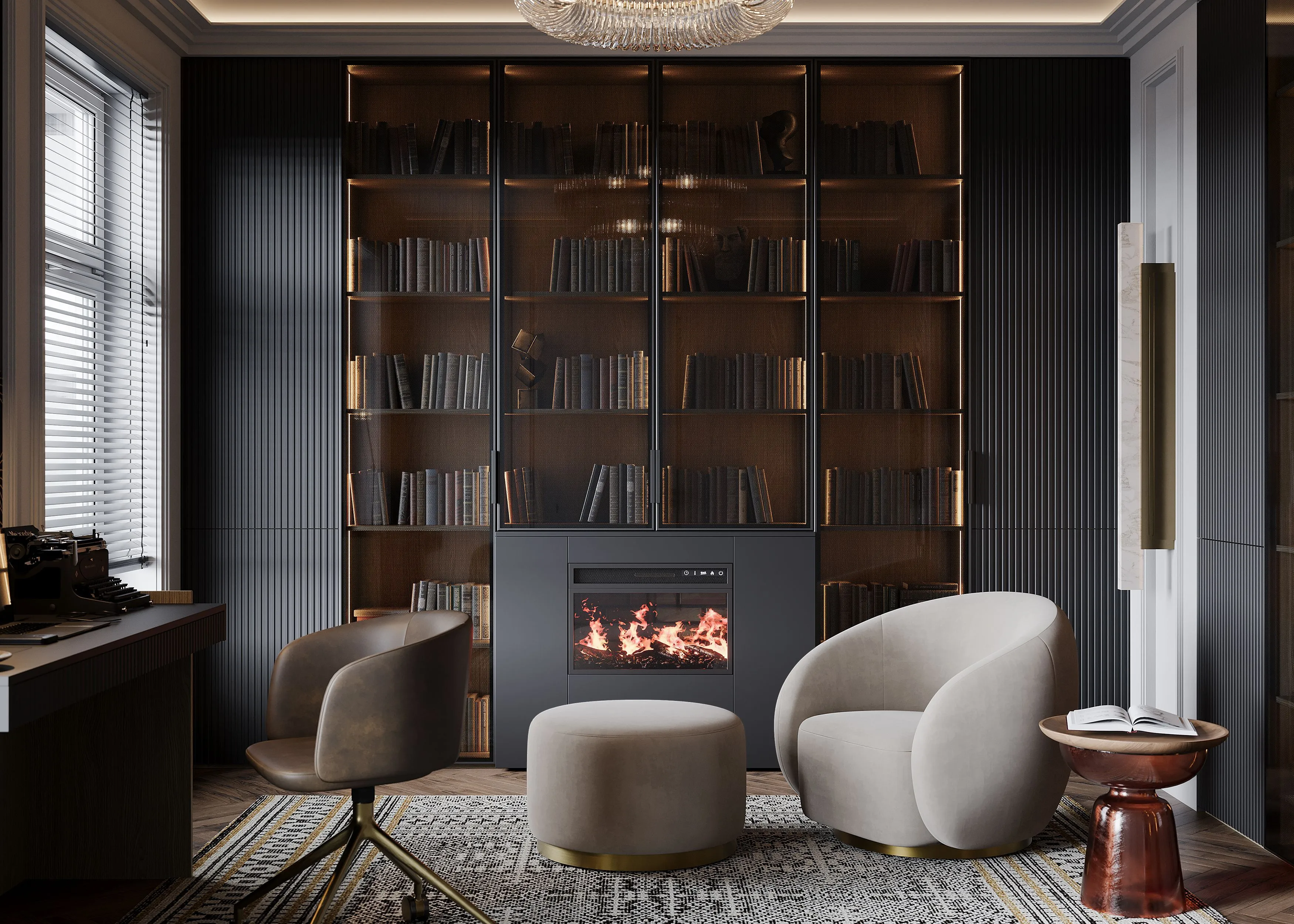 Кабинет, коллекция Liberta (арт. St123), мебель на заказ MrDoors