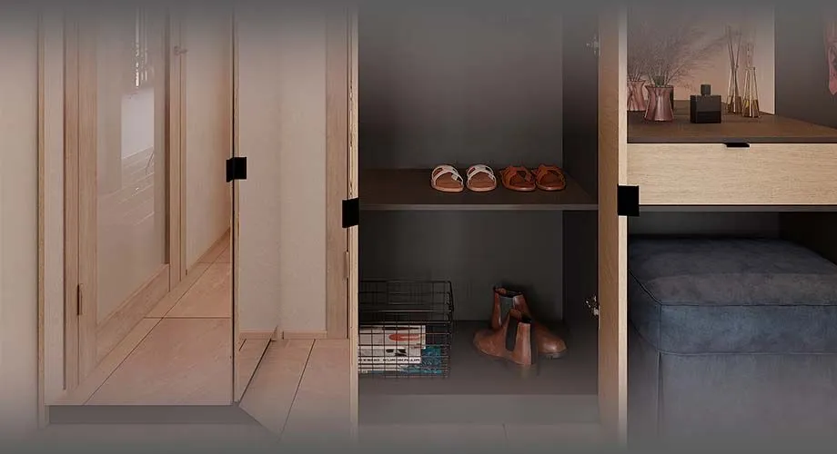 Как поставить дверь шкафа?