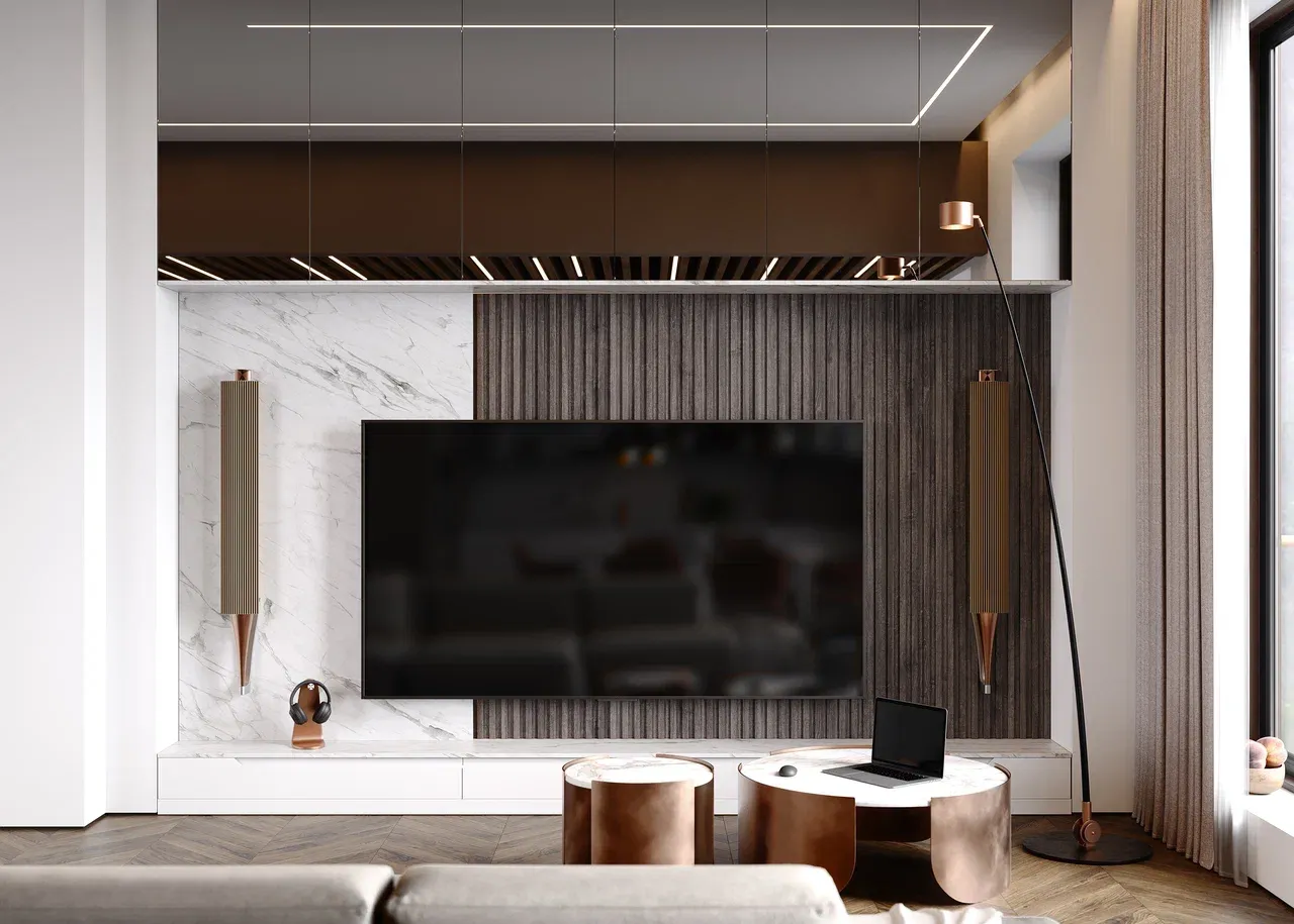 Гостиная, коллекция Integra (арт. Lvr215), мебель на заказ MrDoors