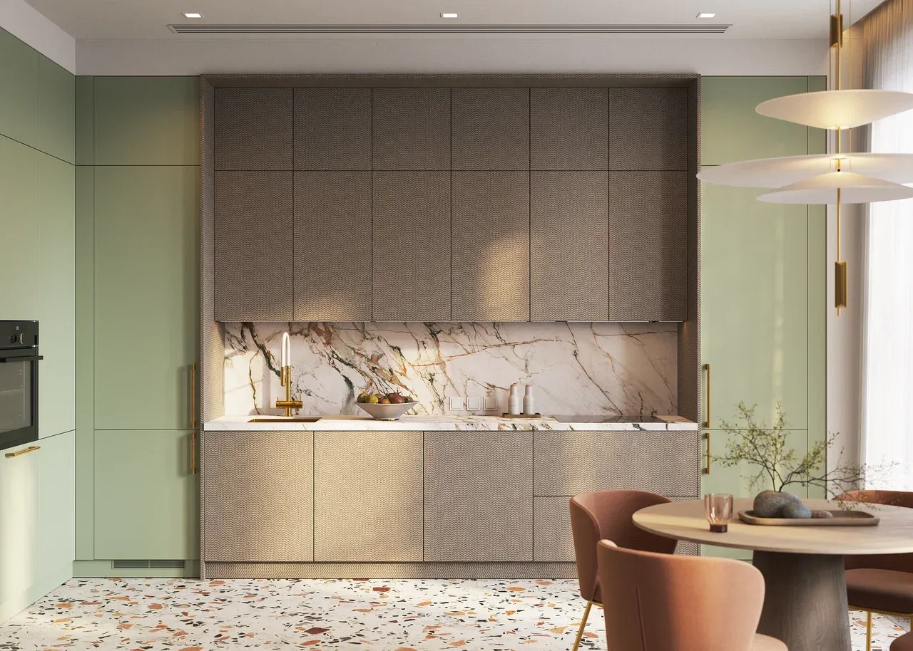 Кухня угловая в стиле Модерн (арт. kit393), мебель на заказ MrDoors