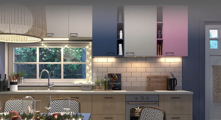 Как повесить кухню