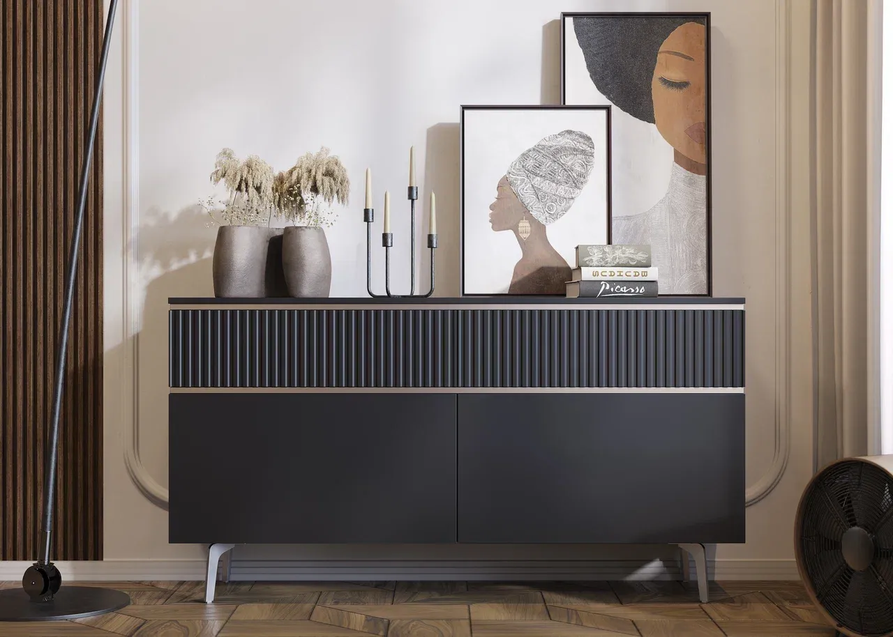 Комод с фасадами Santory и ножками JET (арт. Smf002), мебель на заказ MrDoors