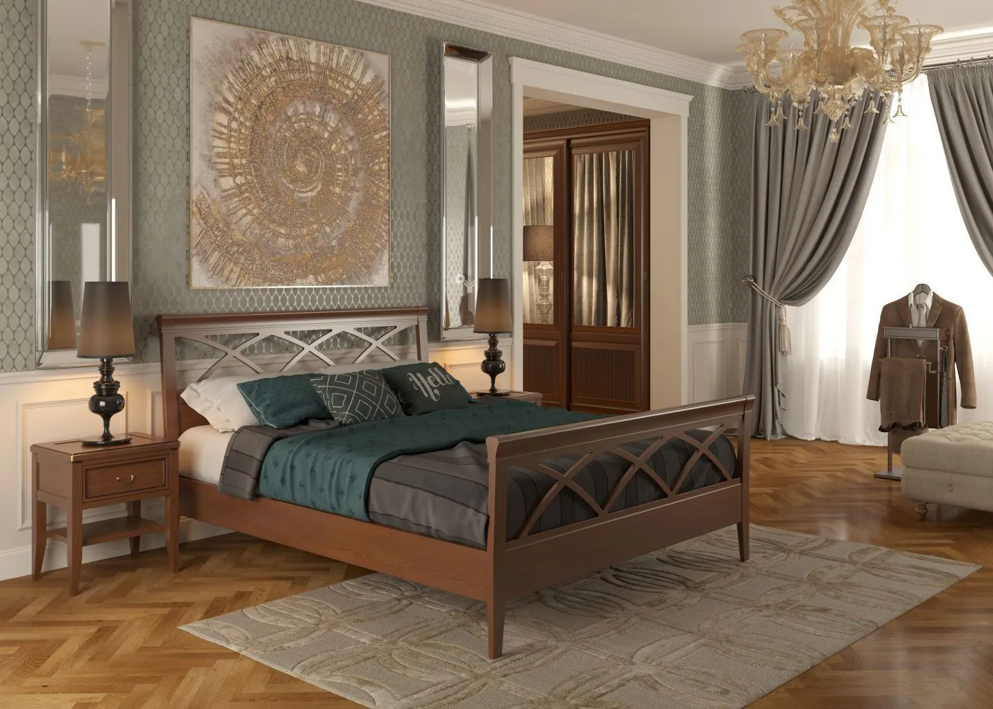 Спальня, коллекция "Сомерсет" (арт. 074)