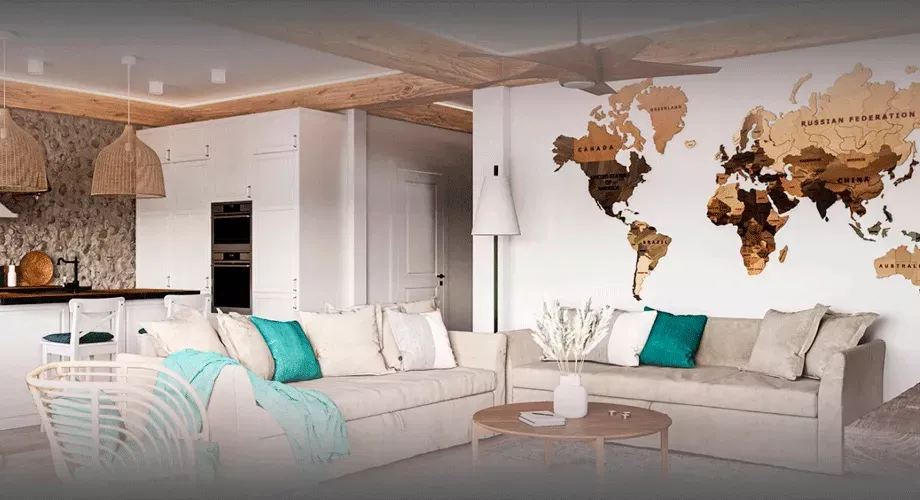 Интерьер в загородном стиле - лаконичность и уют