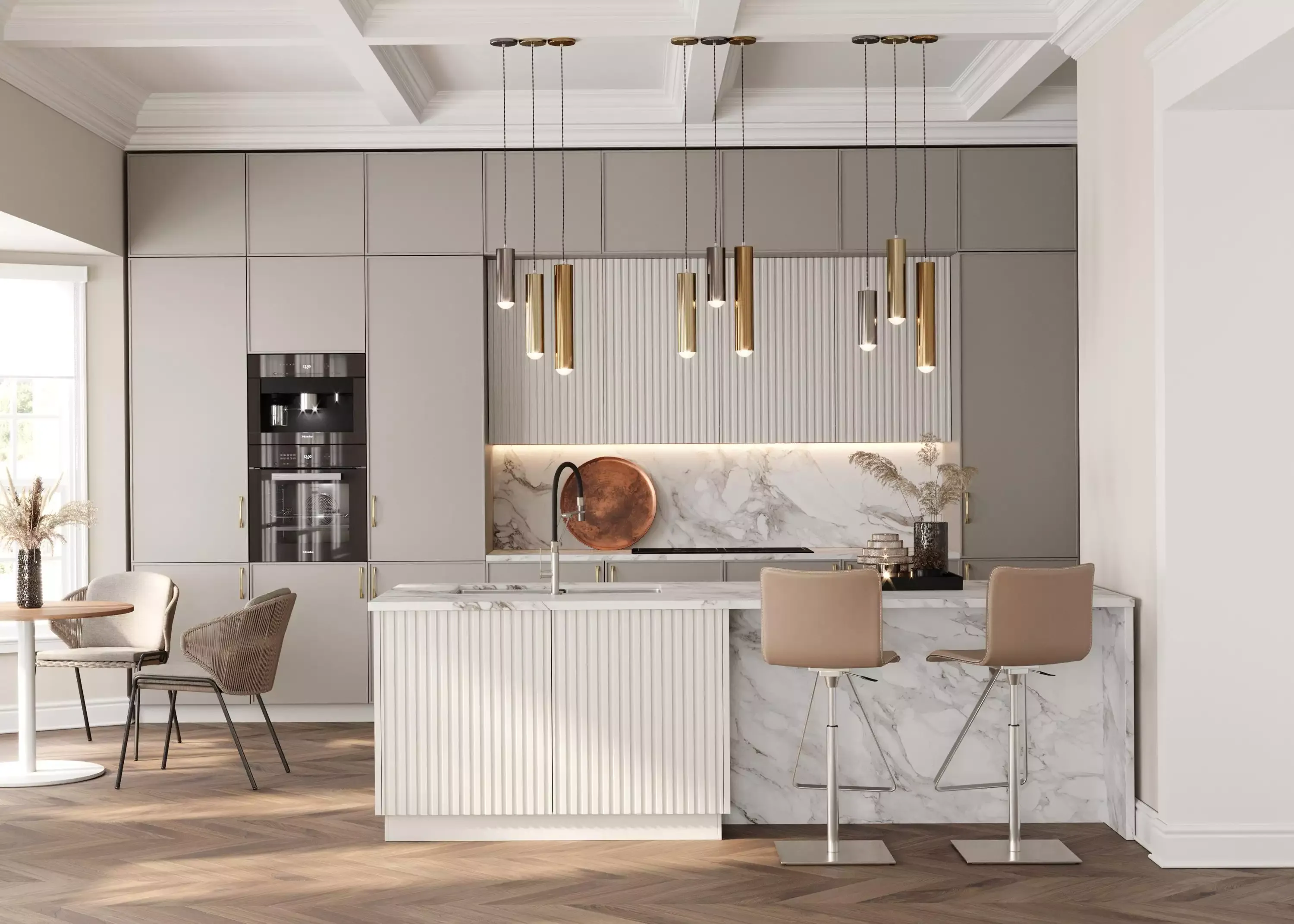 фото кухни в стиле модерн с островом, мебель на заказ MrDoors