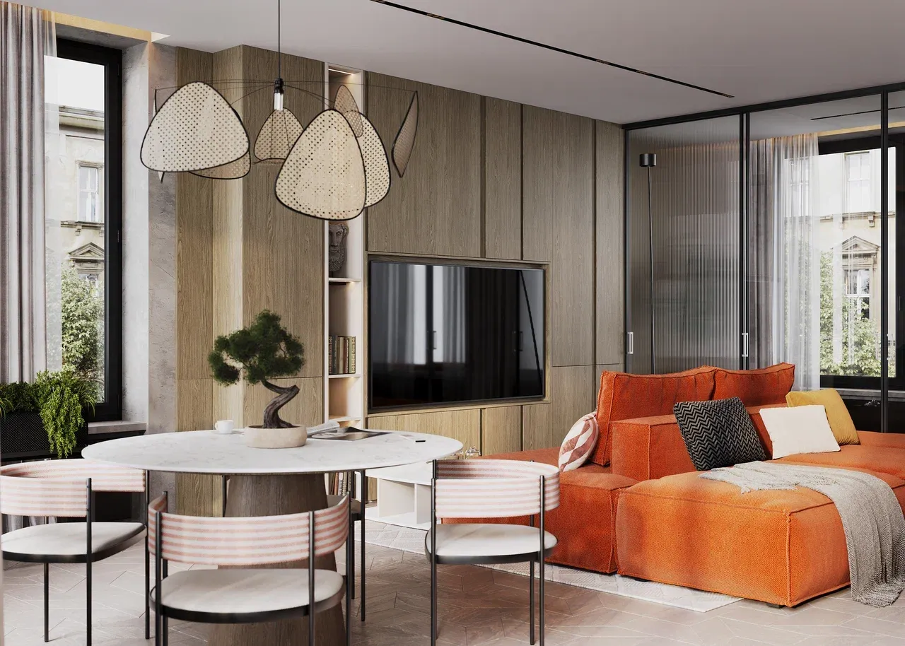 Гостиная в стиле модерн (арт. Lvr284), мебель на заказ MrDoors