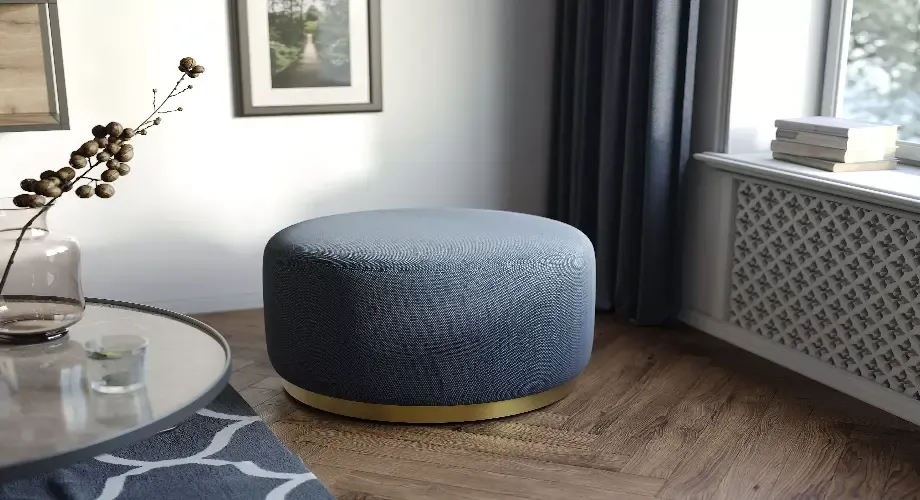 Пуфы в интерьере — идеи и варианты применения