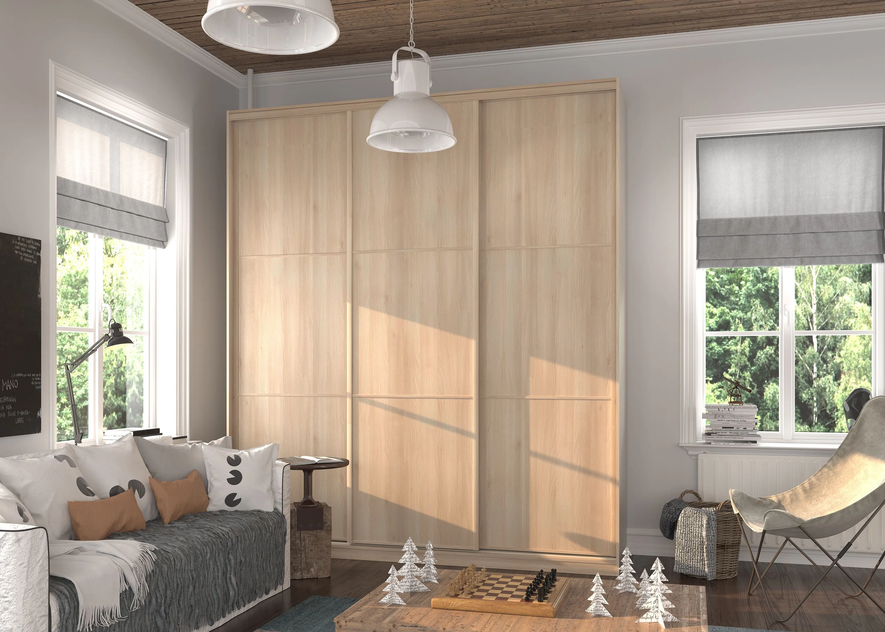 шкаф-купе в гостиной