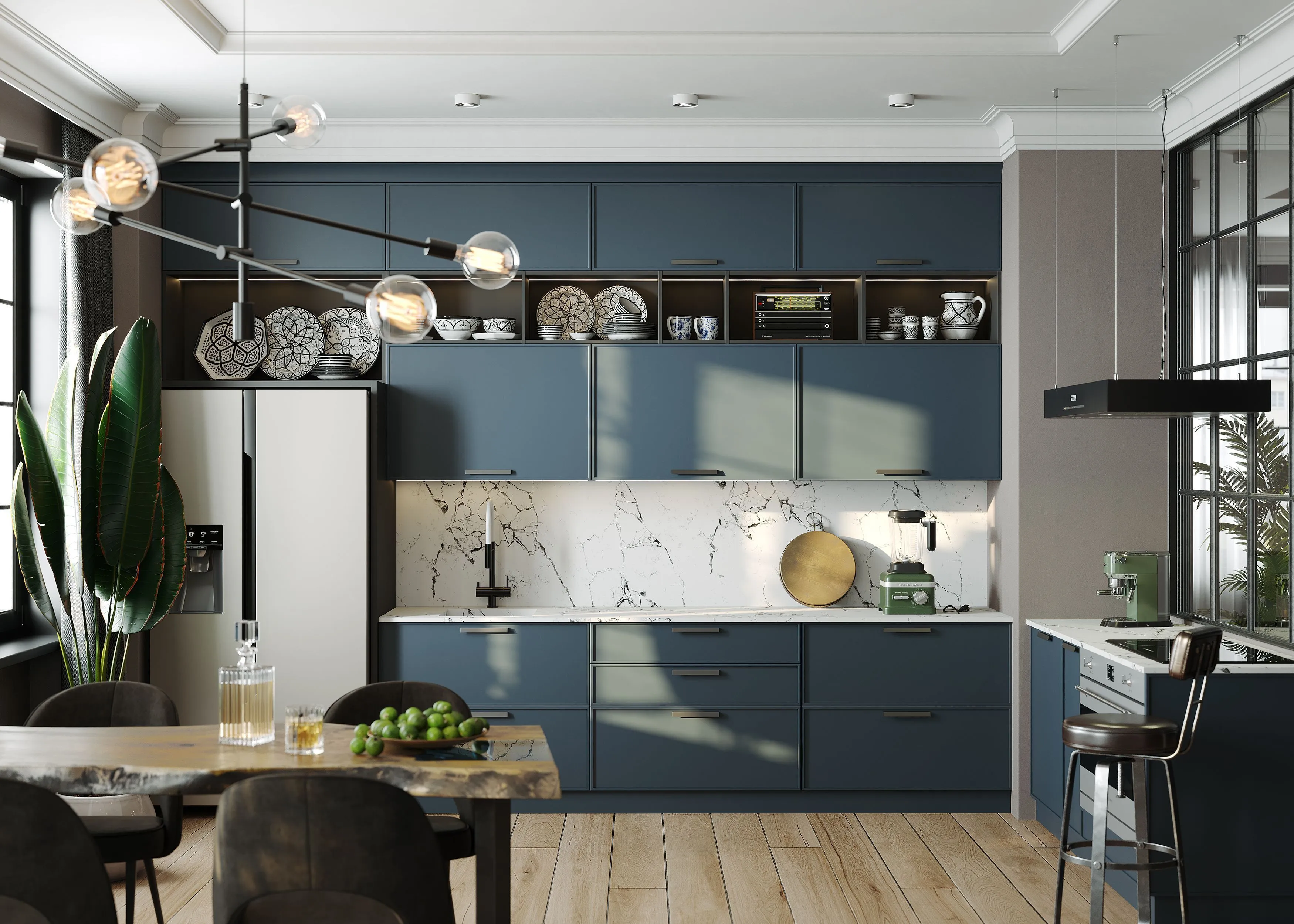 Кухня "Трей" в эмали (арт. 256)