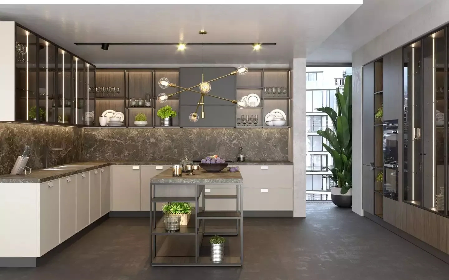 Кухня, коллекция "Плаза" (арт. 120), мебель на заказ MrDoors