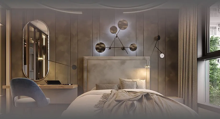 Как расположить светильники в спальне