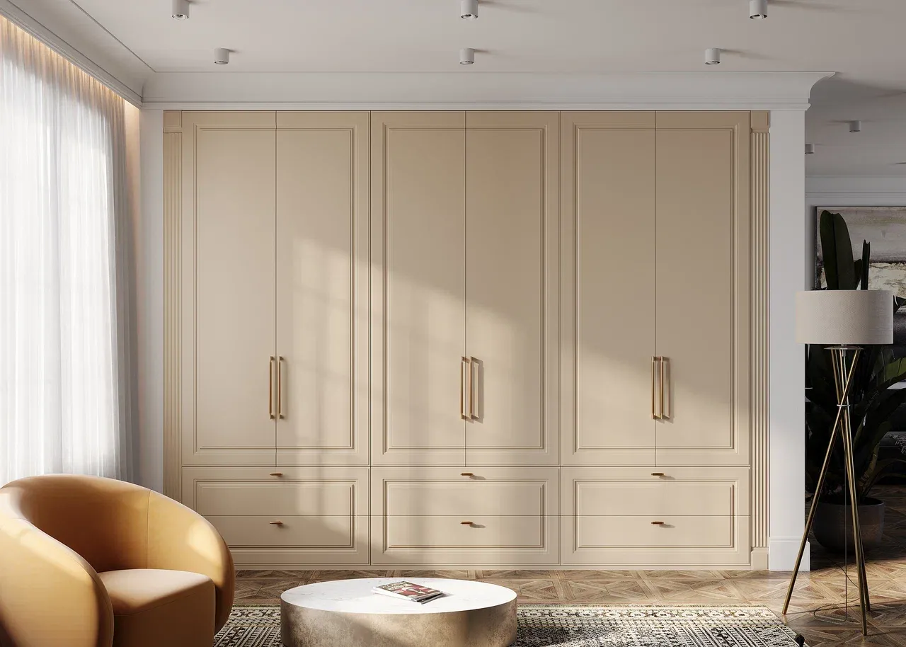 Шкаф встраиваемый в стиле неоклассика (арт. Sd108), мебель на заказ MrDoors