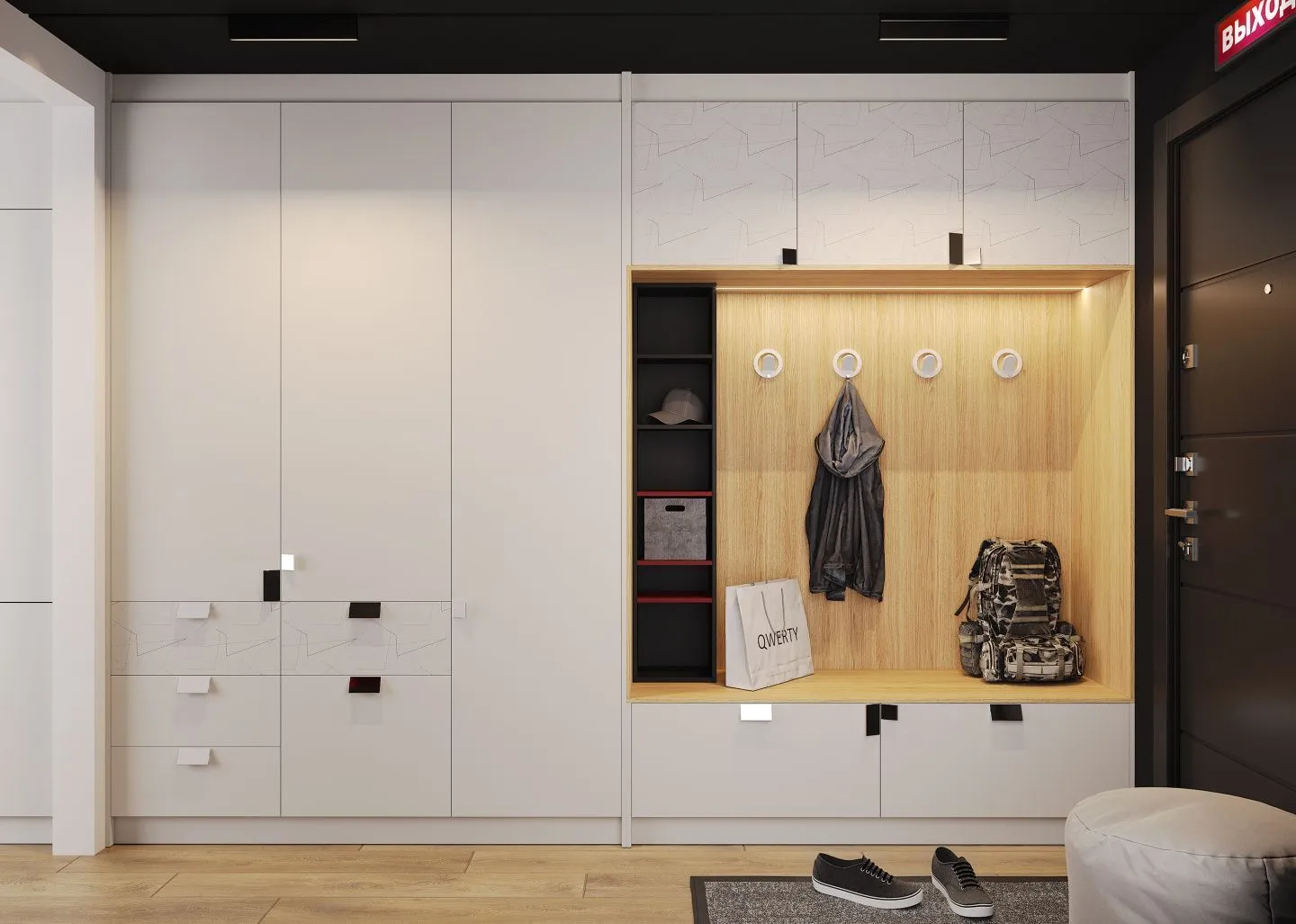 Прихожая для квартиры-студии, мебель на заказ MrDoors