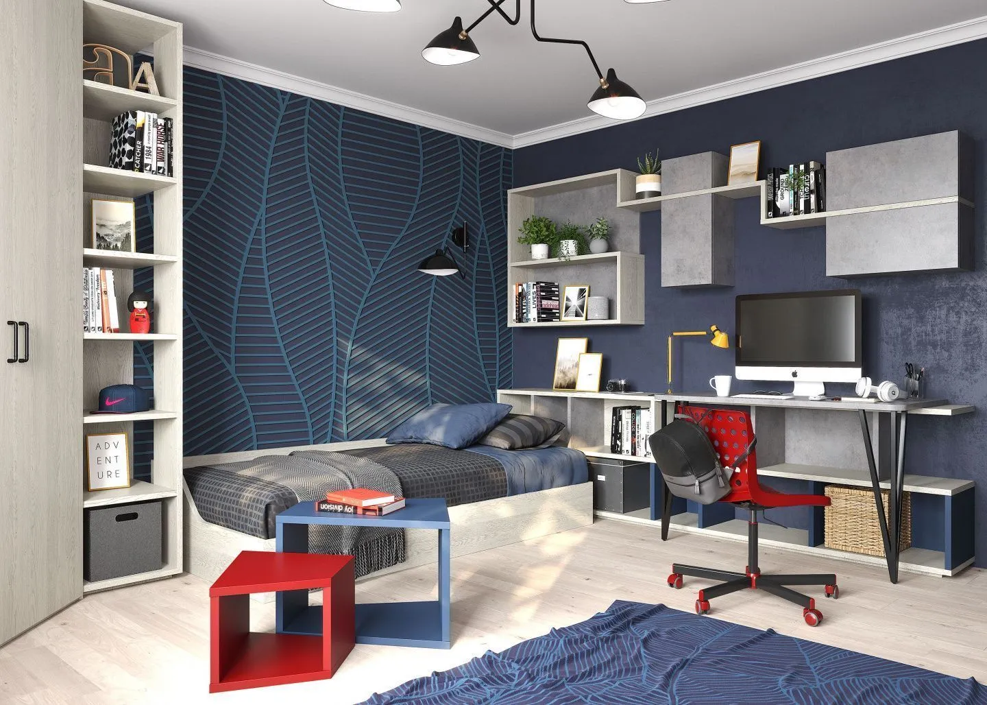 Комната для школьника, мебель на заказ MrDoors