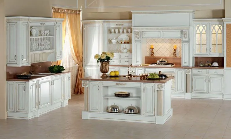 Кухня Britanika white, большое фото