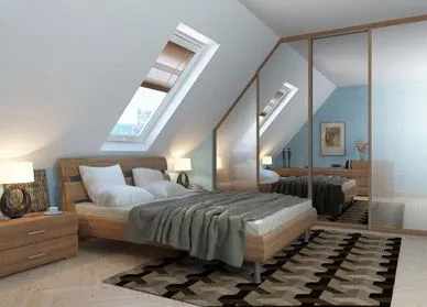 Мансардные раздвижные двери фото