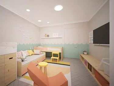 Детская 18 метров, дизайн, фото