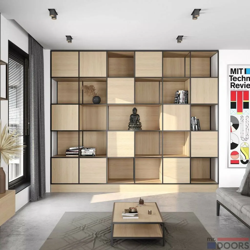 Гостиная с бежевой стенкой*