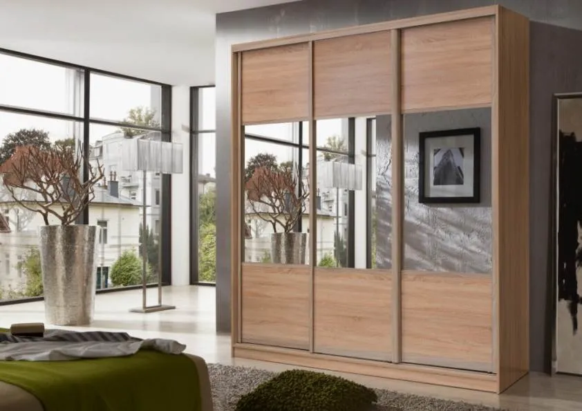 Шкаф-купе корпусный коричневый*