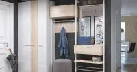 распашной шкаф в прихожей