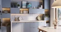 Кухня матовая в стиле модерн (арт. kit395), мебель на заказ MrDoors
