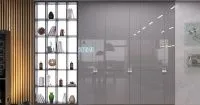 серая стенка для гостиной
