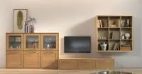 гостиная цвета ольха с белым