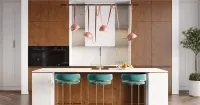 Кухня с островом в стиле модерн (арт. kit347), мебель на заказ MrDoors
