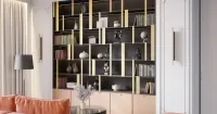 Гостиная светлая в стиле фьюжн (арт. Lvr252), мебель на заказ MrDoors