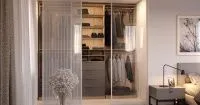 Компактная гардеробная комната, мебель на заказ MrDoors