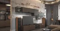 Фото гостиной в индустриальном стиле, мебель на заказ MrDoors