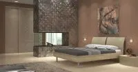 спальня в коричнево-бежевых тонах