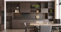 Кухня в матовом покрытии стиле лофт (арт. kit354), мебель на заказ MrDoors