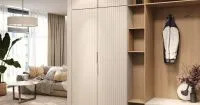 Фото прихожей с рельефными фасадами, мебель на заказ MrDoors
