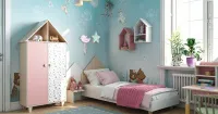 Красивая детская комната для девочки в розовых тонах, мебель на заказ MrDoors