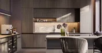 Кухня модерн с островом (арт. Kit422), мебель на заказ MrDoors
