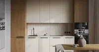 Кухня светлая в стиле модерн (арт. Kit410), мебель на заказ MrDoors